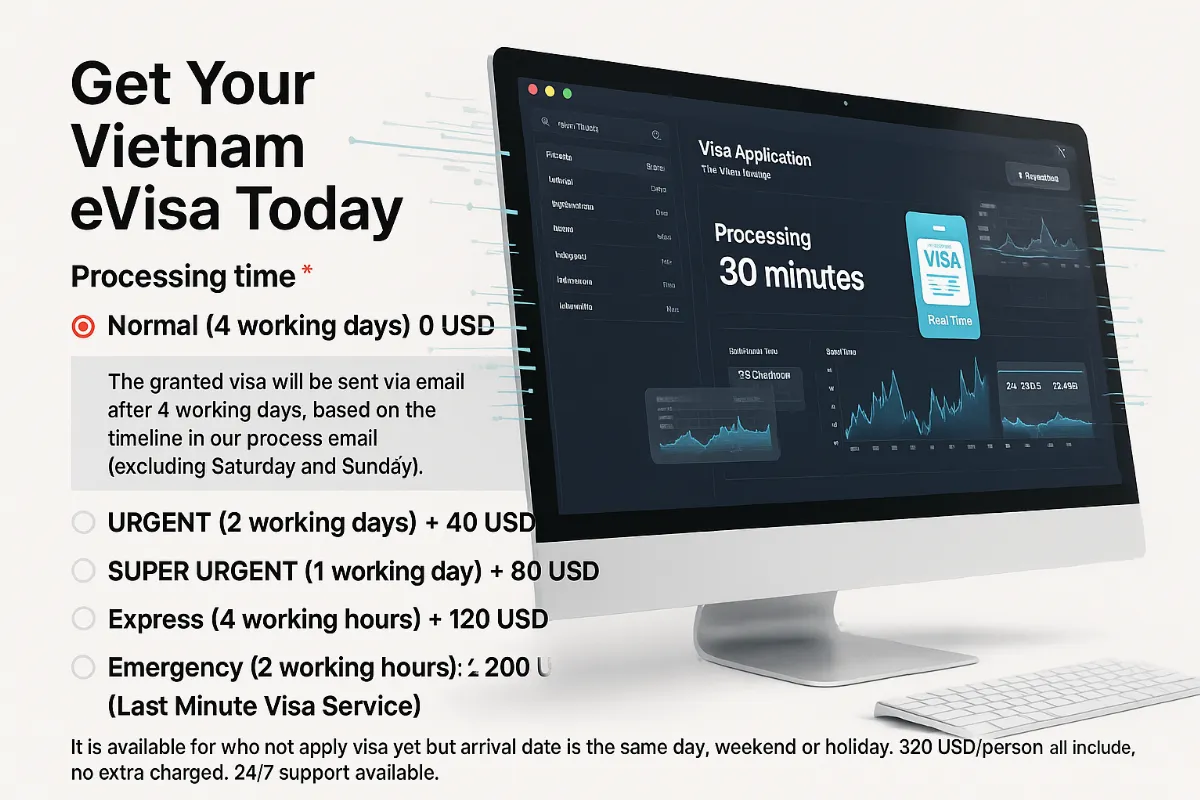 Expedite Your Vietnam Visa Today – 30-Minute, Same-Day & Urgent and Emergency Visa Services