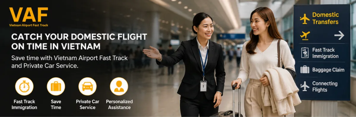Catch Your Domestic Flight on Time with Vietnam Airport Fast Track & Private Car Service
