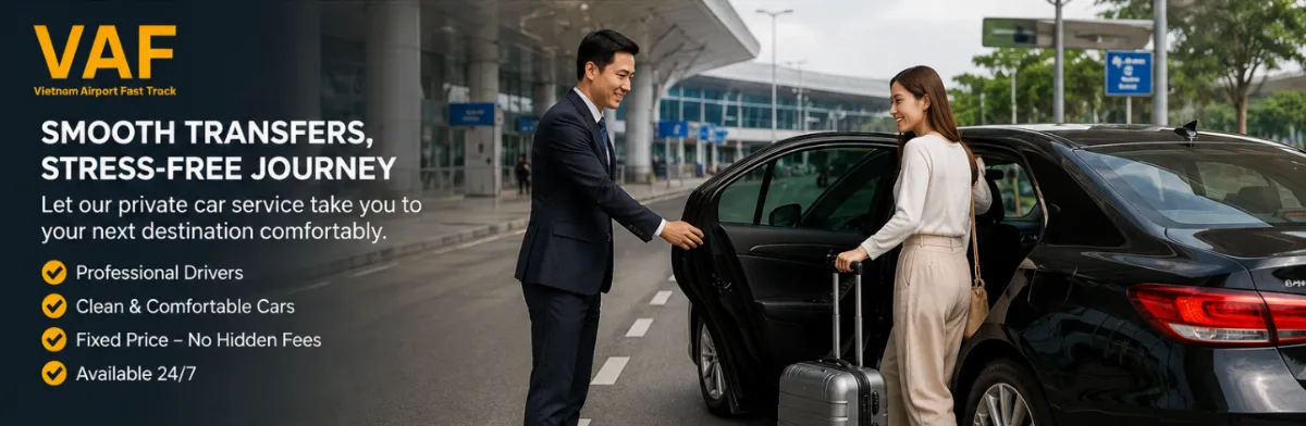 Catch Your Domestic Flight on Time with Vietnam Airport Fast Track & Private Car Service