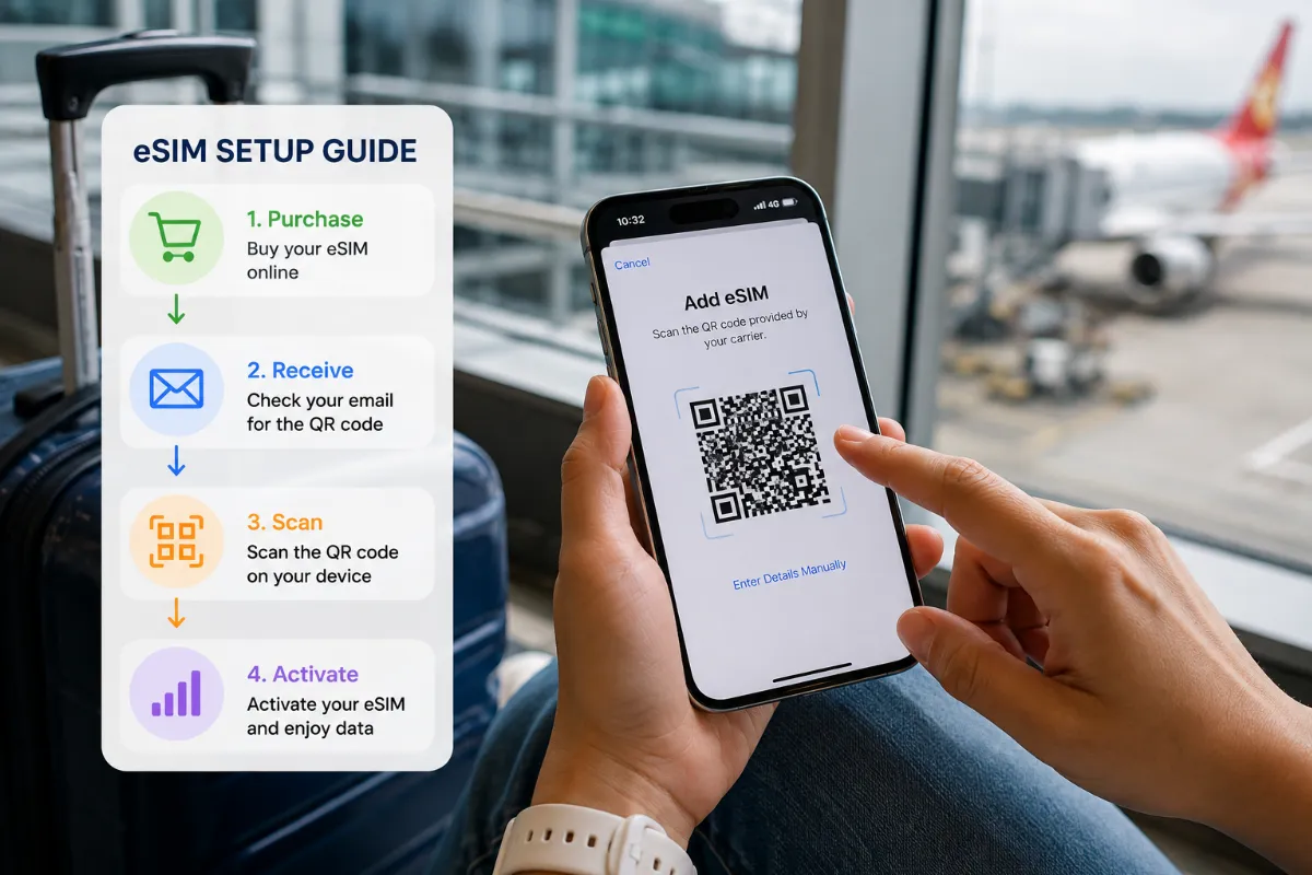 How to Set Up Your Vietnam eSIM in Minutes Before Your Flight (2026 Guide)