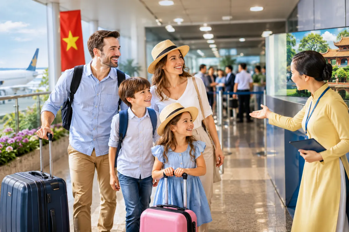 Traveling with Kids? Make Your Vietnam Airport Arrival Easy with Fast Track, Private Transfers & eSIM