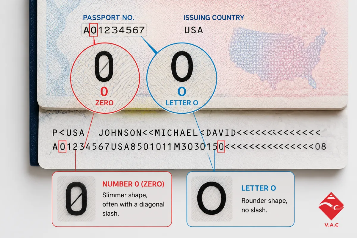 Confusing "0" with "O" in Passport Numbers: The Tiny Typo That Ruins Your Trip