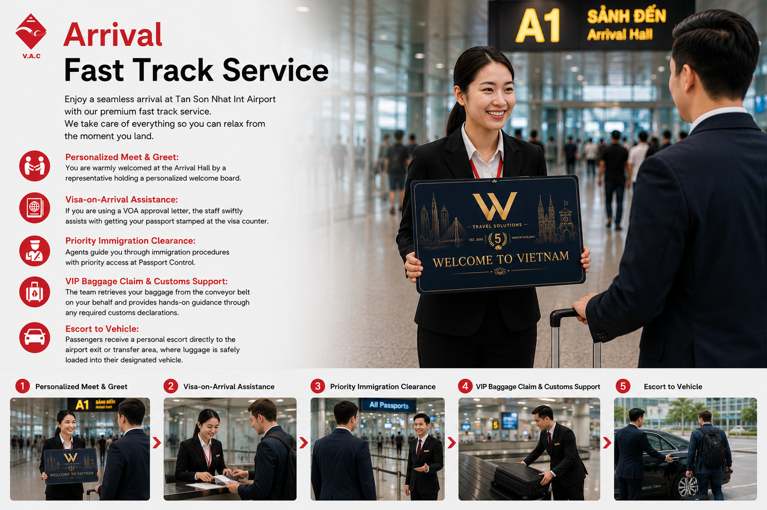 Tan Son Nhat Airport Arrival Fast Track Service