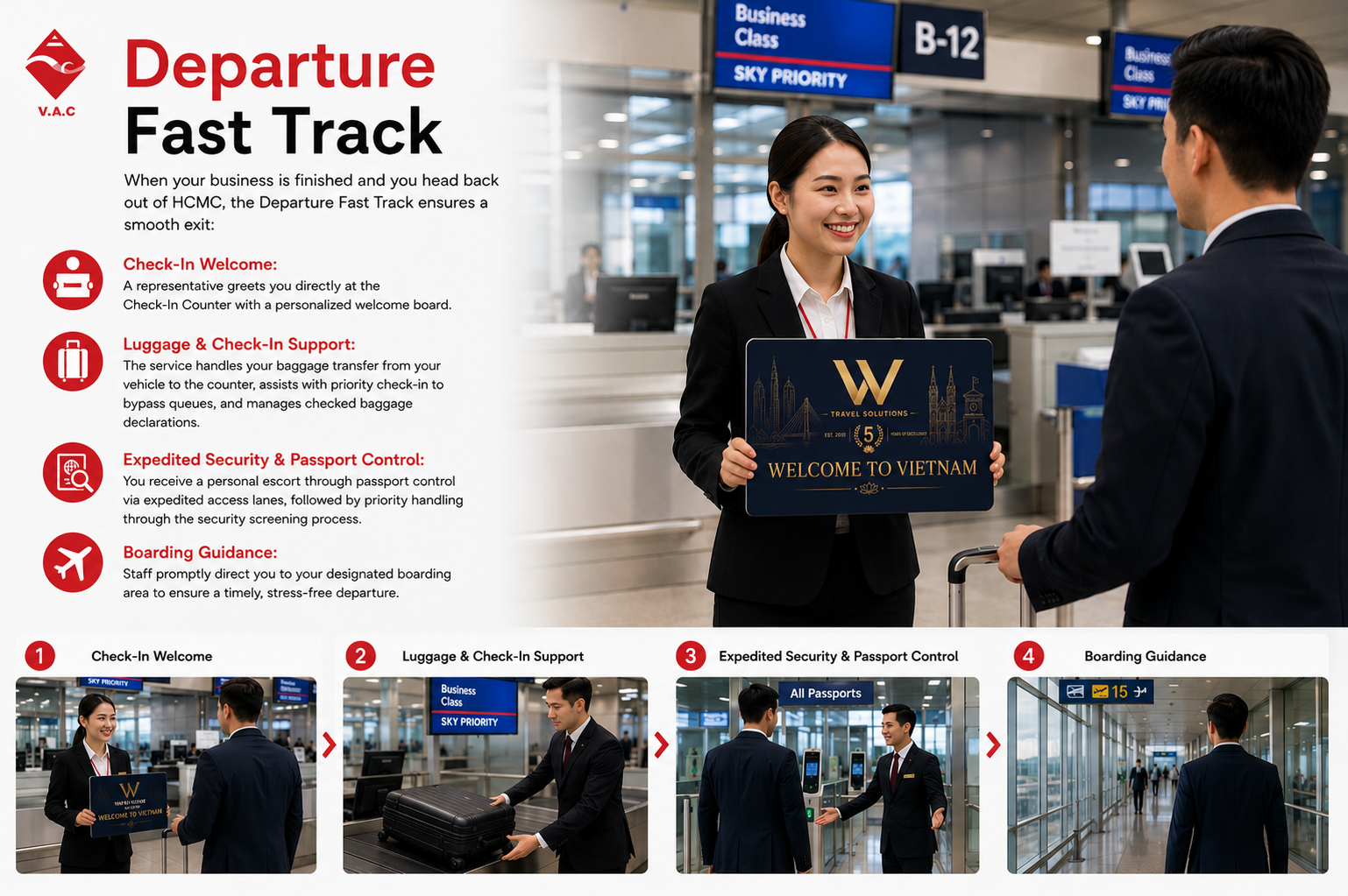 Tan Son Nhat Airport Departure Fast Track Service
