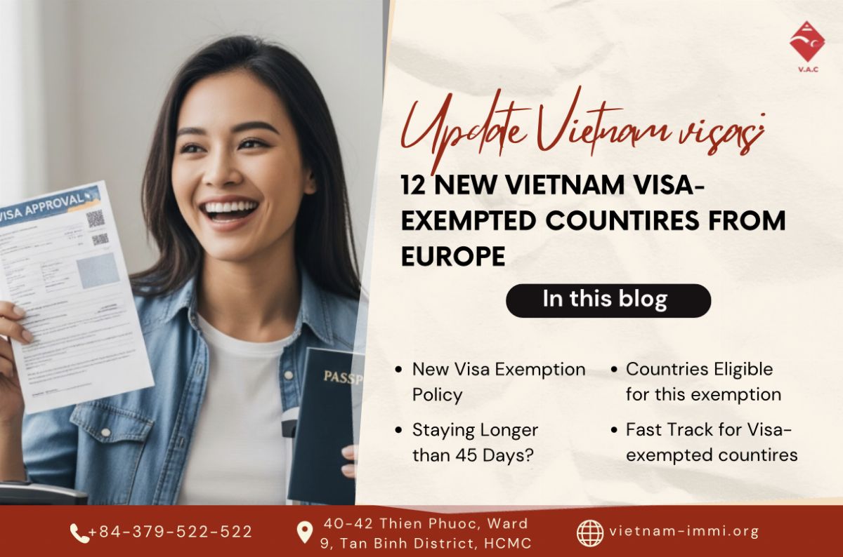 Staying in Vietnam Over 45 Days? Requirements & Fast Track Services for Vietnam Visa-exempted countires