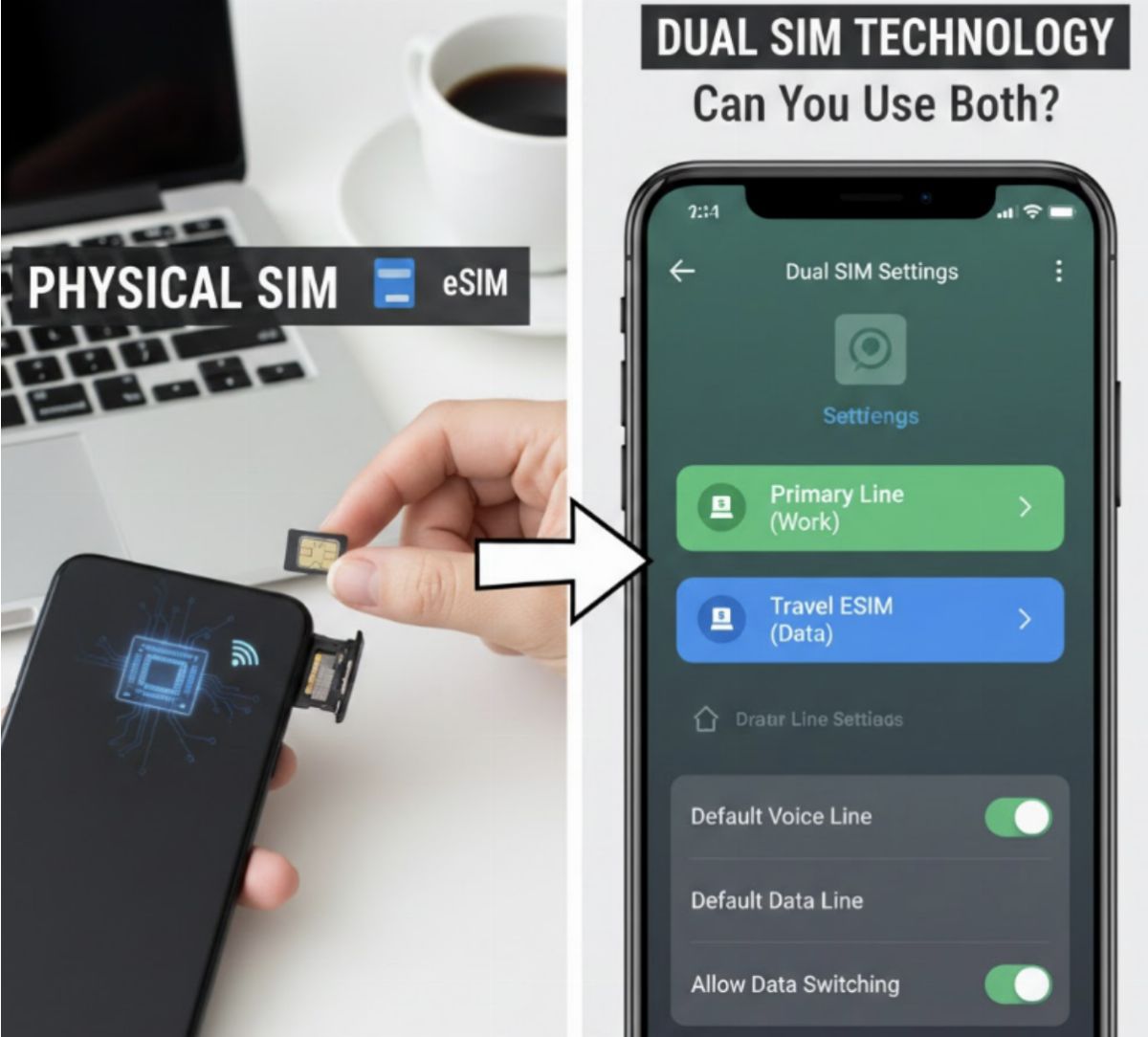 Can You Use an eSIM and a Physical SIM at the Same Time?
