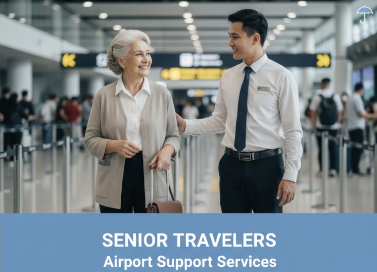 Senior Travelers Flying Alone  Airport Support Services You Should Know