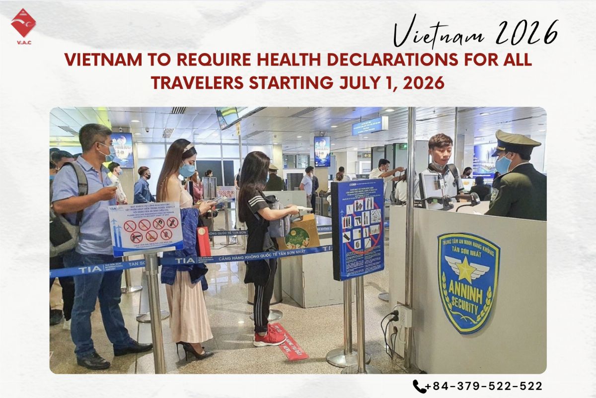 Vietnam to Require Health Declarations for All Travelers Starting July 1, 2026