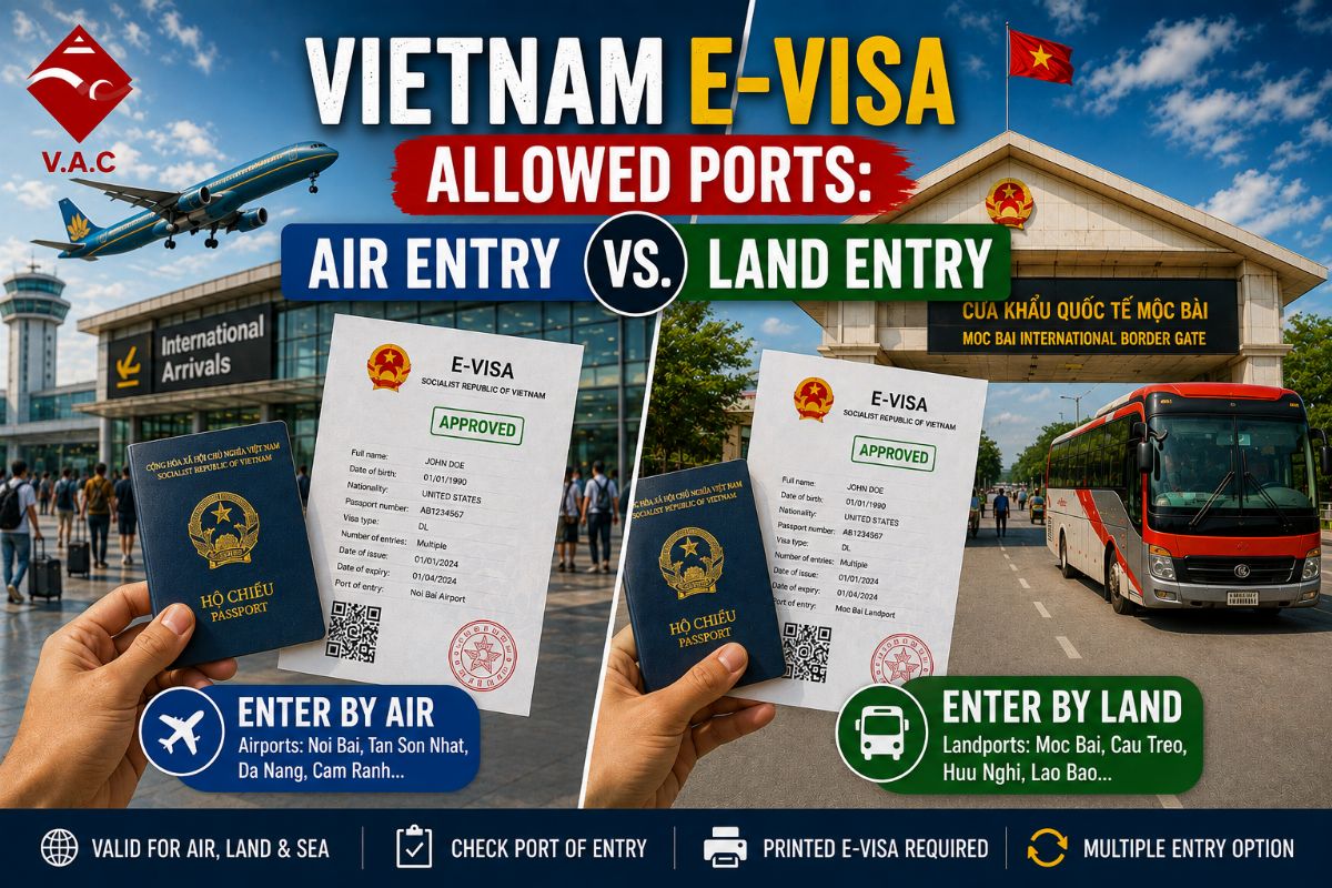 Vietnam E-Visa Allowed Ports: Entering by Land vs. Air