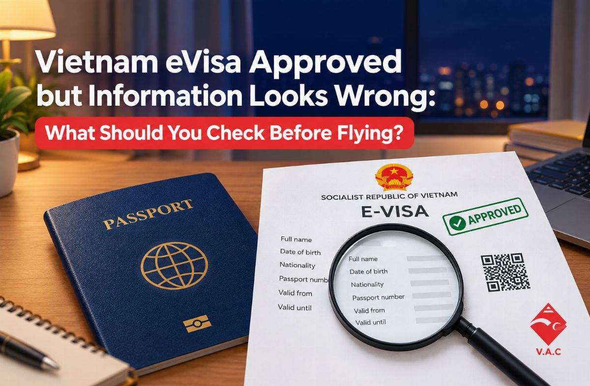 Vietnam eVisa Approved but Information Looks Wrong: What Should You Check Before Flying?